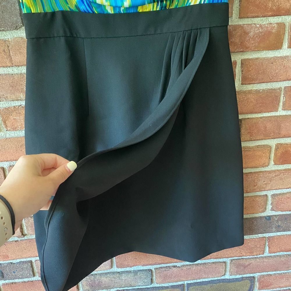 Dress Barn Printed Tank Pencil Skirt Dress Blue, Green, Yellow, Black Size 10 - Picture 4 of 14